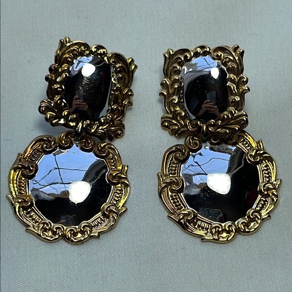 925 Elegant Gold and Silver Earrings - Picture 7 of 8